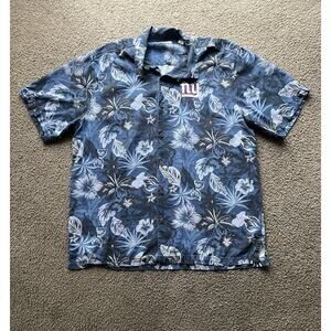 New York Giants Tommy Bahama Shirt Mens XLT Button NFL Football Hawaiian Floral